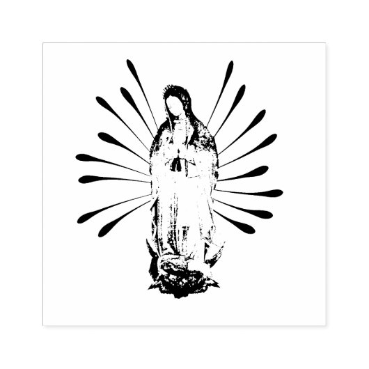 グアダルーペの我々の婦人 ラバースタンプ (インプリント)