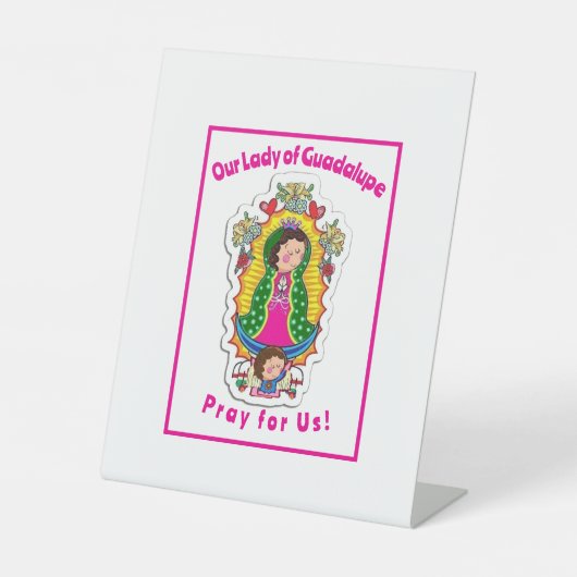 グアダルーペの我々の婦人 台座サイン (正面)