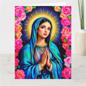 グアダルーペの我々祈のヴァージンマリア カード (正面)