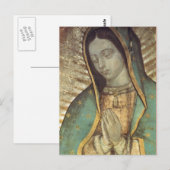 グアダルーペの我々祈の女性は ポストカード (正面/裏面)