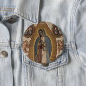 グアダルーペの我々祈の女性は 缶バッジ (インサイチュ)