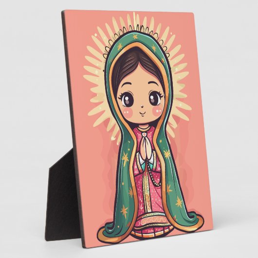 グアダルーペの私たちのレディかわいいかわいいスタイル フォトプラーク (側面)