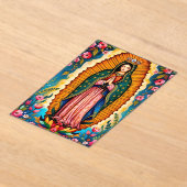 グアダルーペの私たちのヴァージンメアリ祈ーがあなたのために アクリル招待状 (レイダウン)