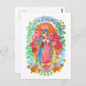 グアダルーペの私たちの女シンプル性ハガキ ポストカード (正面/裏面)