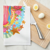 グアダルーペの私たちの女シンプル性ホワイトキッチンタオル キッチンタオル (四つ折り)