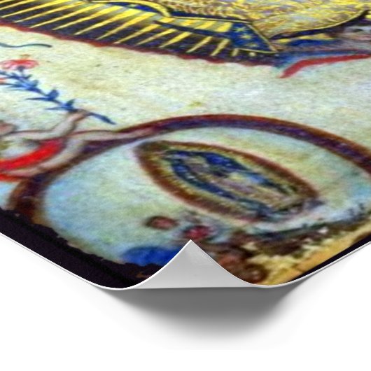 グアダルーペの私たちの女性と亡霊ポスター ポスター (角)