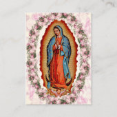 グアダルーペの私たちの女性の葬儀祈りの言葉カード プレイスカード (正面)