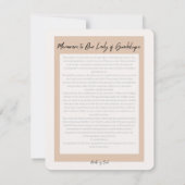 グアダルーペの私たちの女性祈りの言葉カード – 10パック ノートカード (裏面)