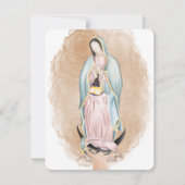 グアダルーペの私たちの女性祈りの言葉カード – 10パック ノートカード (正面)