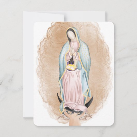 グアダルーペの私たちの女性祈りの言葉カード – 10パック ノートカード (正面)