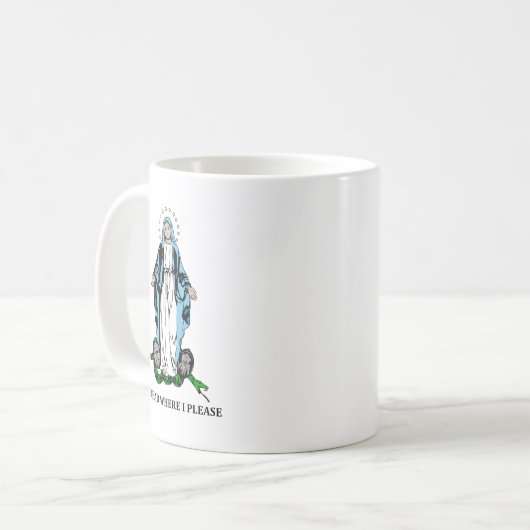 グアダルーペの私たちの女賛美性母カトリックの贈り物 コーヒーマグカップ (正面左)