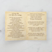 グアダルーペの私たちの祈りの言葉 カード (内部)