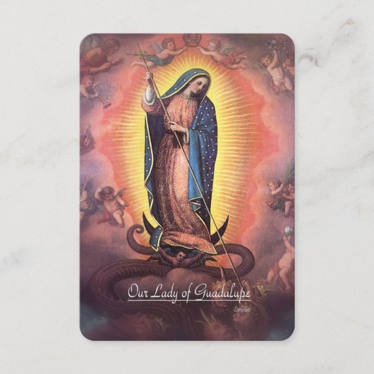 グアダルーペの私達の女性12暗記と エンクロージャーカード (正面)