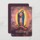 グアダルーペの私達の女性12暗記と エンクロージャーカード (正面/裏面)