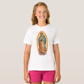 グアダルーペの聖母のガールズTシャツ Tシャツ (正面フル)
