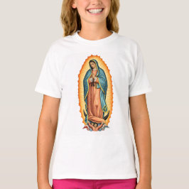 グアダルーペの聖母のガールズTシャツ Tシャツ