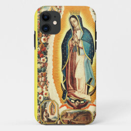 グアダルーペの聖母の光輝くアート iPhone 11 ケース