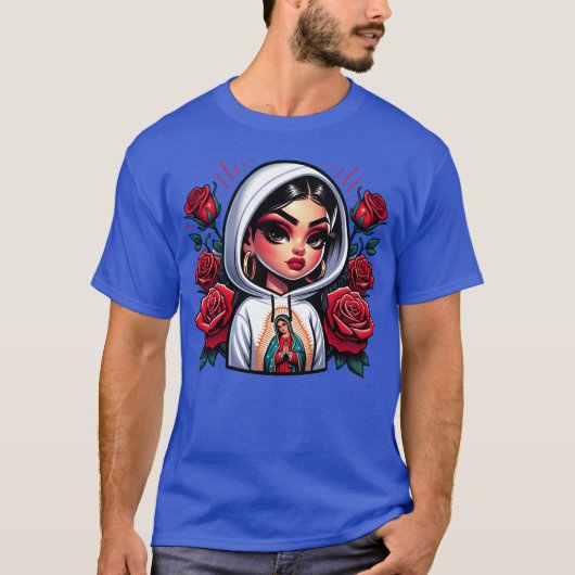 グアダルーペの聖母グアダルーペの聖母の少女 Tシャツ (正面)
