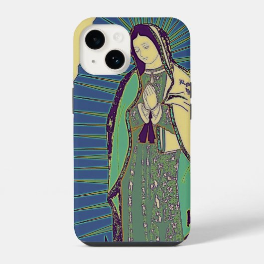 グアダルーペの聖母 iPhoneケース (裏面)