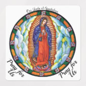 グアダルーペカーウィンドウの私たちの女性の防水15 ラベル (デザイン1)