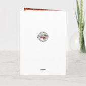 グアダルーペクリスマスポインセチアの我々の女性 シーズンカード (裏面)