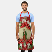 グアダルーペクリスマスヴァージンマリア エプロン (着用した状態)