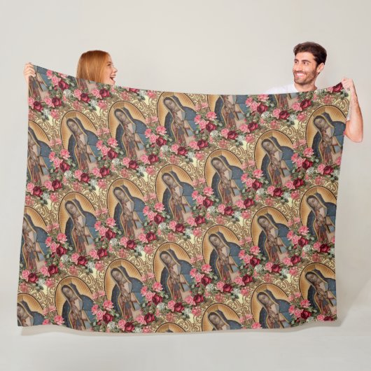 グアダルーペサンタマリアスペインのヴァージンF フリースブランケット (インサイチュ)