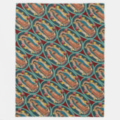 グアダルーペサンタマリアスペインのヴァージンF フリースブランケット (正面)