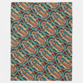 グアダルーペサンタマリアスペインのヴァージンF フリースブランケット