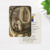 グアダルーペスペインのメアリー葬儀祈りの言葉ホリーカード (デスク)