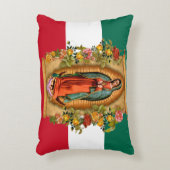 グアダルーペスペインのメキシコ国旗の宗教家 アクセントクッション (正面(垂直))