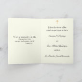 グアダルーペスペインの悔やみや弔慰マス提供祈りの言葉 カード (内部)