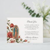 グアダルーペバラカトリック葬儀 サンキューカード (スタンド正面)