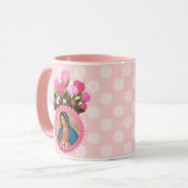 グアダルーペピンクのバラの我々の女性 マグカップ (正面左)