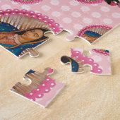 グアダルーペピンクローゼノートの私たちの女性 ジグソーパズル (側面)