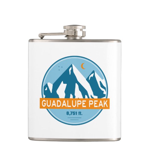 グアダルーペピークテキサス州スターズムーン フラスク (正面)
