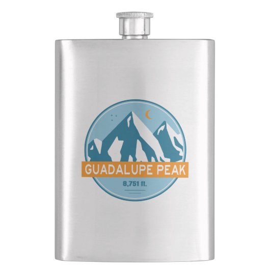 グアダルーペピークテキサス州スターズムーン フラスク (正面)