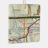 グアダルーペピークTXヴィンテージマップ セラミックオーナメント (右)
