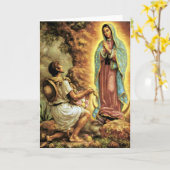 グアダルーペフアンディエゴの我々のレディ カード (黄色い花)