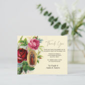 グアダルーペフローラ葬祭弔問悔やみや弔慰 サンキューカード (スタンド正面)