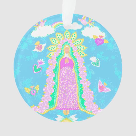 グアダルーペブルーの我々の女性 オーナメント (正面)