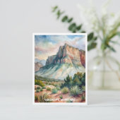 グアダルーペマウンテンズナショナルパークウォーターカラー ポストカード (スタンド正面)