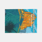 グアダルーペマウンテンズナショナルパークテキサス州ヴィンテージ フリースブランケット (正面(横))