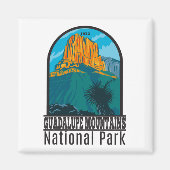 グアダルーペマウンテンズナショナルパークテキサス州ヴィンテージ マグネット (正面)