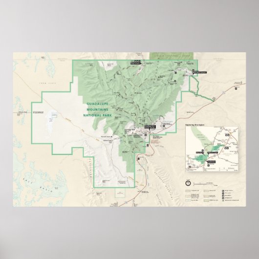 グアダルーペマウンテンズナショナルパーク ポスター (正面)