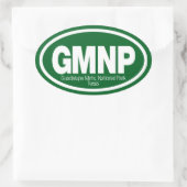 グアダルーペマウンテンズナショナルパーク 楕円形シール (バッグ)