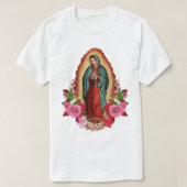 グアダルーペメキシコヴァージンの私たちの女性メアリーメキシコ Tシャツ (デザイン正面)