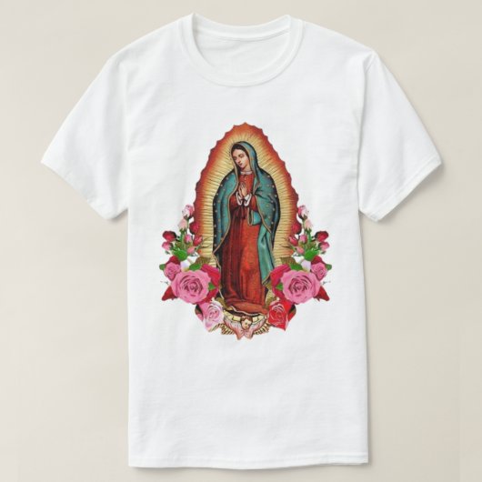 グアダルーペメキシコヴァージンの私たちの女性メアリーメキシコ Tシャツ (デザイン正面)
