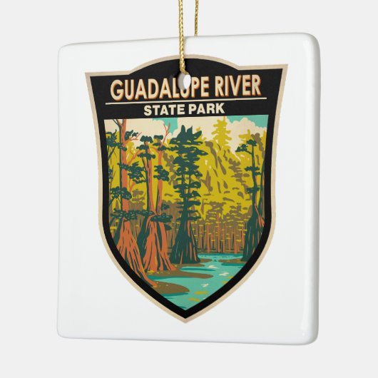 グアダルーペリバー州パークテキサス州ヴィンテージ セラミックオーナメント (左)