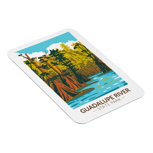 グアダルーペリバー州パークテキサス州ヴィンテージ マグネット (右側)